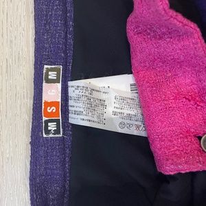 MSGM Multicolor Tweed Miniskirt